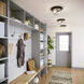 Ashford 2 Light 13 inch Matte Black Indoor Flushmount Ceiling Light